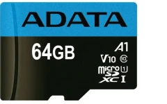 کارت حافظه microSDXC ای دیتا مدل 1 Premier V10 کلاس 10 استاندارد -UHS سرعت 100MBps ظرفیت 64 گیگابایت