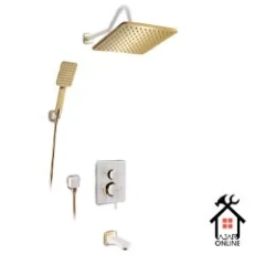 شیرآلات حمام توکار جزیره مدل زیرات A سفید دیواری