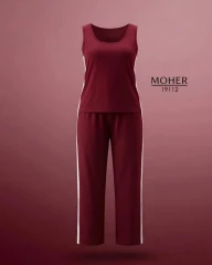 ست تاپ و شلوار اسپورتی سایز بزرگ زنانه