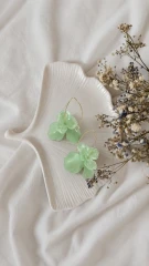 گوشواره حلقه گل آویز
