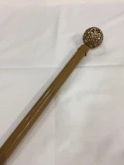 ریل گرد ساده گردویی با قپه المپیک