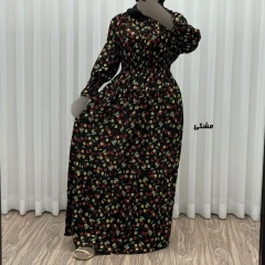 پیراهن ساحلی نخی زنانه و دخترانه فری سایز مناسب تا سایز 50 مدل خسته ملیح
