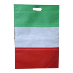 ساک دستی سوزنی پانچی متوسط طرح پرچم ایران پارچه اسپان کد 10484802