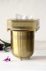 سطل و دستمال گلد هندی وارداتی کد 12265G