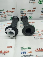 لاستیک سر دسته فرمان گاز و کلاچ چپ و راست با استخوانی موتور sym گالکسی na و nh اصلی (جفتی)
