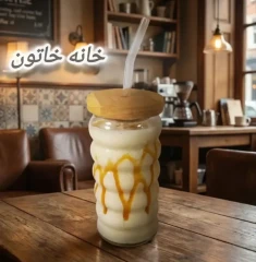 ماگ اسموتی طرح فنر شیشه ای درب رابر