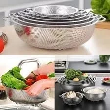 ست 5 پارچه آبکش استیل یونیک