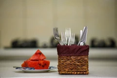 جا قاشق مربع حصیری وودمن