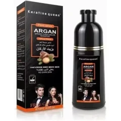 شامپو رنگ مو آرگان کراتینه کویین (Queen) مشکی طبیعی