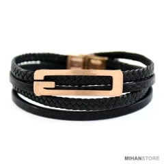 دستبند چرم طرح Gucci