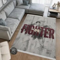 فرشینه بوکس طرح Fighter کد DA-(8023) | دکور ورزشی