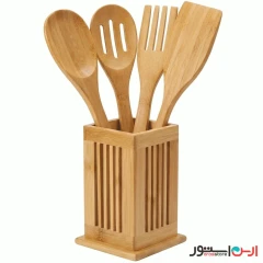 جا قاشقی ایستاده بامبو مربعی