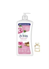 لوسیون بدن حاوی گل رز و روغن آرگان استیوز اصل St.Ives Body Lotion 621ML