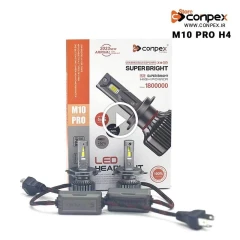 هدلایت کانپکس مدل M10 Pro پایه H4 سفید یخی سری 150 وات جدید 1800000 اورجینال | گـارانتی (2عددی)