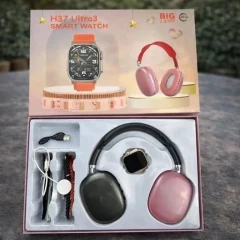 ساعت هوشمند Ultra 3 با لوازم کامل و هدفون ارسال سریع