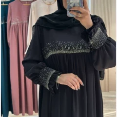 مانتو عبایی نگین کرپ ندا اماراتی محرمی