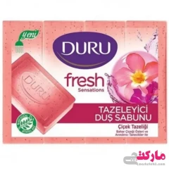 صابون مکعبی رایحه گلهای بهاری دورو بسته 4 عددی DURU