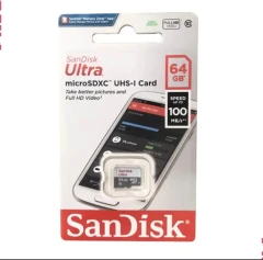 کارت حافظه microSDXC سن دیسک مدل Ultra کلاس 10 استاندارد UHS-I U1 سرعت 100MB ظرفیت 64 گیگابایت