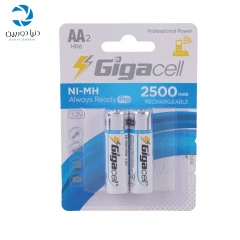 باتری قلمی قابل شارژ گیگاسل Gigacell AA 2500mAh