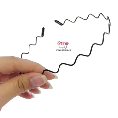 تل مو باریک متال/ زیگزاگی اسپرت/ دخترانه پسرانه