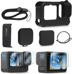 قاب سلیکونی دوربین ورزشی گوپرو Goproمدل hero9 پک کامل اورجینال امازون المان