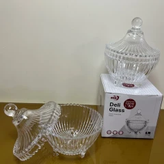 قندان ‌پایه دار بلور دلی گلس ( deli glass)