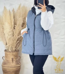 پافر زنانه رویال ویند آبی روشن Royal Wind پافر زمستانی