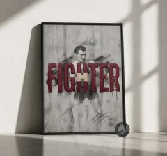 تابلو بوکس Fighter DA-(8023) | دکور باشگاه رزمی