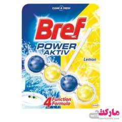 خوشبو کننده توالت فرنگی رایحه لیمو برف 4 عددی Bref