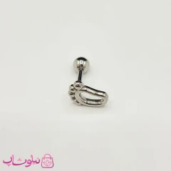پیرسینگ گوش طرح کف پای نوزاد کد 89