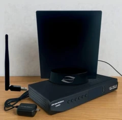 گیرنده دیجیتال پروویژن ProVision PRO20‑PLUS + آنتن رومیزی + دانگل Wi‑Fi