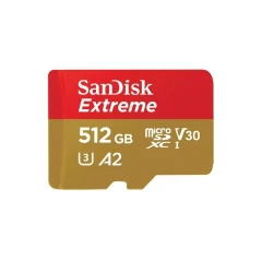 کارت حافظه microSDXC سن دیسک مدل Extreme کلاس 2 استاندارد 3 -UHS سرعت 190MB ظرفیت 512 گیگابایت