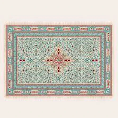 00103036-سفره پارچه‌ ای شش‌نفره طرح برکت-80در140