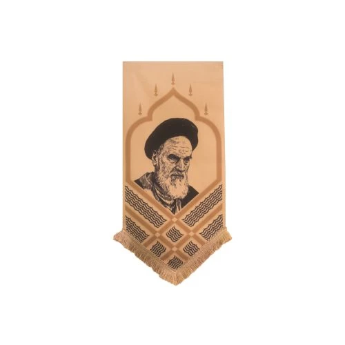 00201314-بیرق تمثال مخمل خانگی 28در70 طرح تمثال امام خمینی