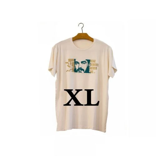 00202006-تیشرت XL سفید زنانه طرح شهید هادی، ویسکوز، آستین کوتاه یقه گرد