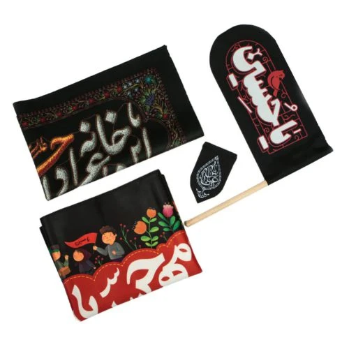 00203030-پک مخمل مشکی سیاه پوشان بسته بندی 10در85
