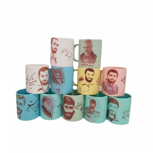 012056-لیوان پلیمری رنگی نشکن مذهبی عکسدار