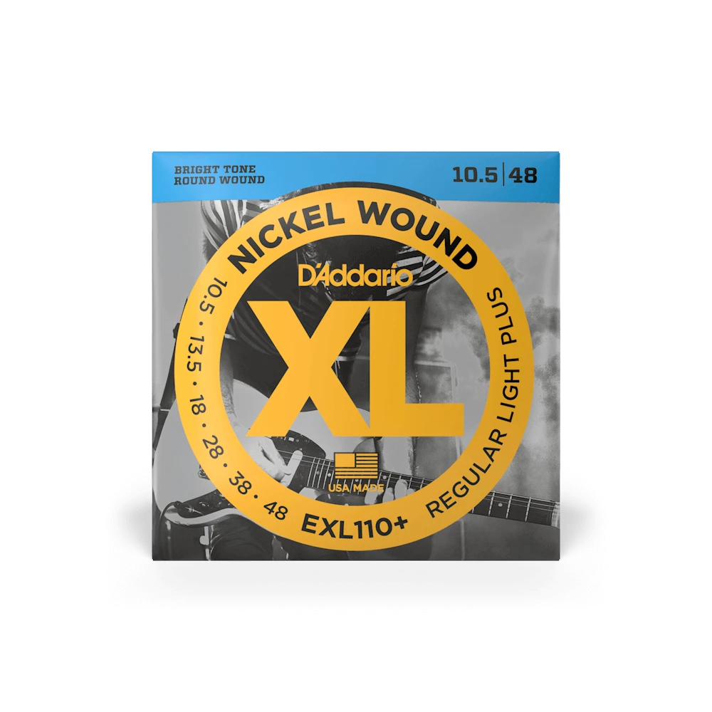 10.5-48 Daddario EXL110+ Regular Light Plus Electric Guitar Strings اصلی