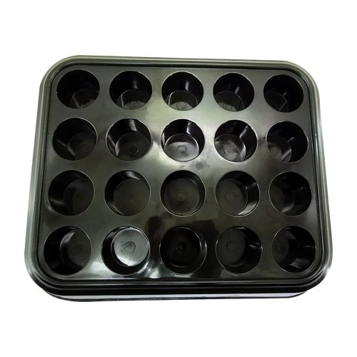 102557-سینی جالیوان مجالس مربعی مشکی-20حفره