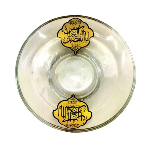 102791-نعلبکی بلوری بزرگ تلما قطر 12-السلام علیک یا اباالفضل العباس ع-6تایی طرح جدید