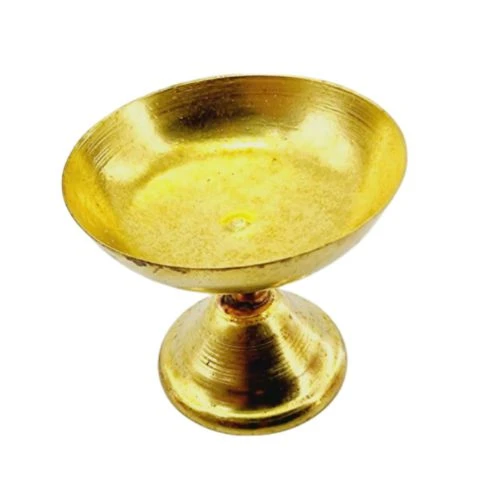103504-قندان برنجی نقلی-قطر 5.5 ارتفاع 5 قطر کف 4سانت