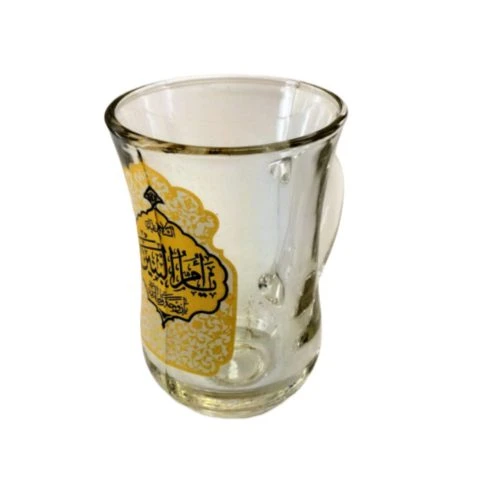 103560-استکان کمرباریک دسته دار بزرگ یا ام البنین س-6تایی