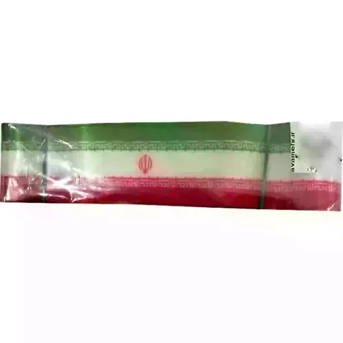 103887-سربند ساتن دیجیتالی طرح پرچم ایران-4در75سانت-بسته 50عددی