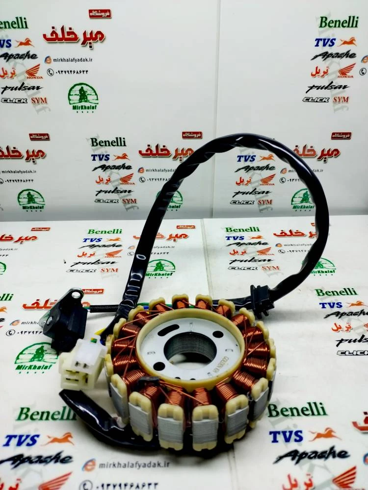 18 بوبین (دستگاه) سیم پیچی برق موتور طرح کلیک و یاماها طرح ایروکس nvx و بی کلاچ ویو