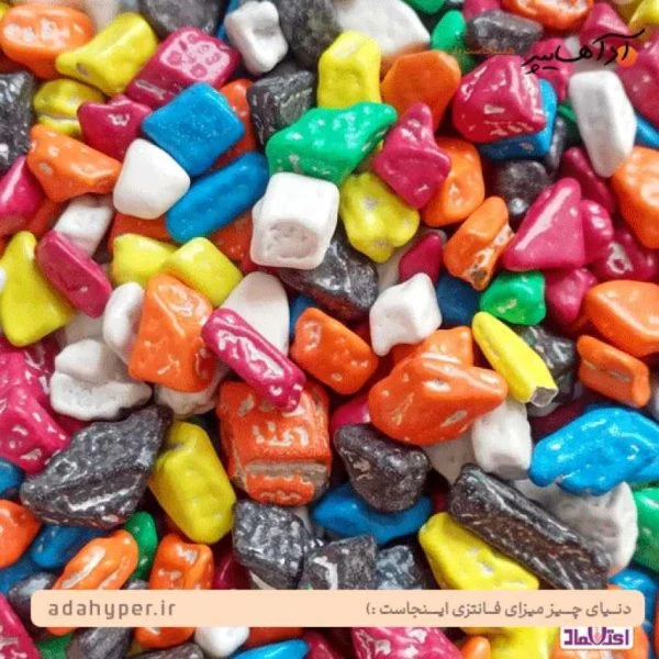 200 گرم دراژه سنگی رنگارنگ
