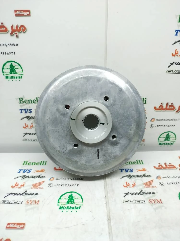 4 چهار شاخ کلاچ (دیسک) زیر و رو صفحه بزرگ موتور پالس 180 200 220 ug3 (هندلی) و اونجر 200 220 (4 چهار پیچ)