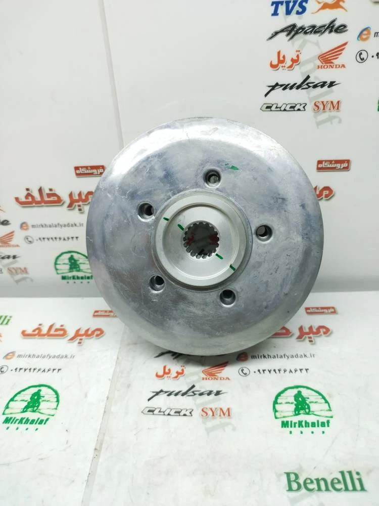 4 چهار شاخ کلاچ (دیسک) زیر و رو صفحه کوچک موتور پالس 180 200 220 ug4 (بدون هندل) و اونجر 200 220 اصلی (5 پنج پیچ)