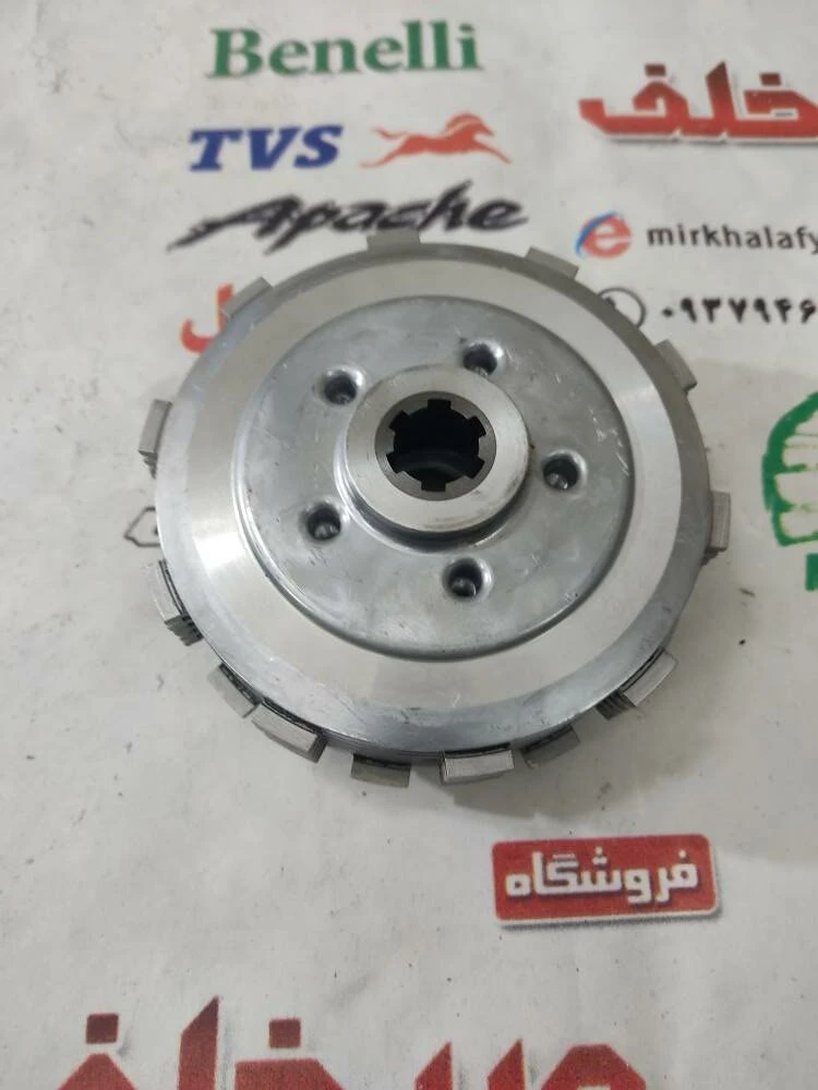 4 چهار شاخ کلاچ (دیسک) زیر و رو کامل موتور بنلی 250 تک سیلندر اصلی (5 پنج پیچ)