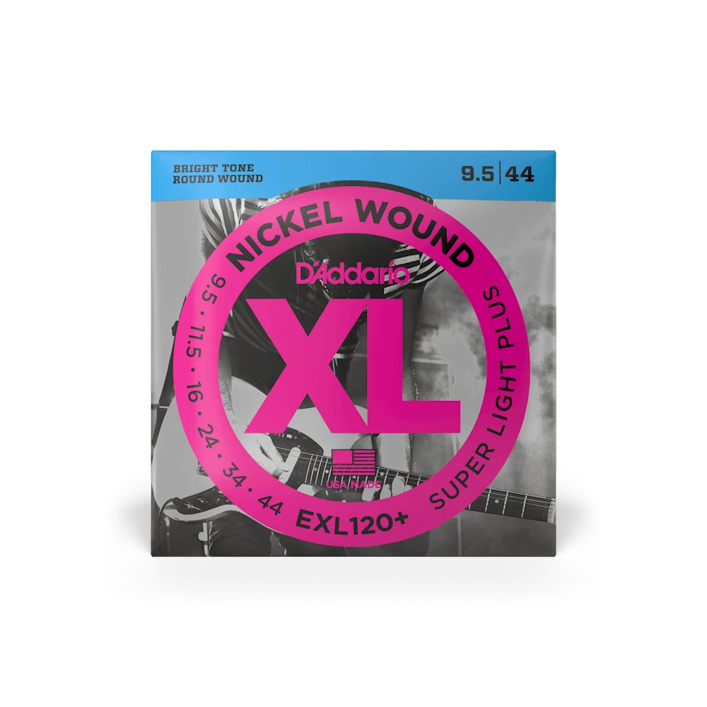 9.5-44 daddario EXL120+ Super Light Plus Electric Guitar Strings اصلی