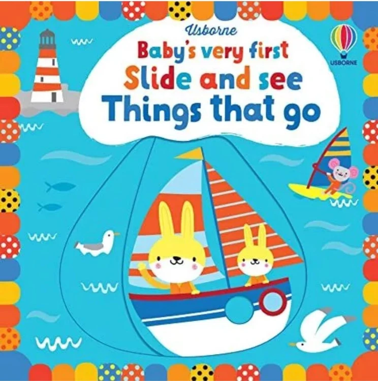Baby's very first slide and see Things That Go
